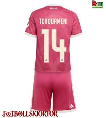 Real Madrid Aurelien Tchouameni #14 Tredje Kläder Barn 2026-27 Kortärmad (+ Korta byxor)